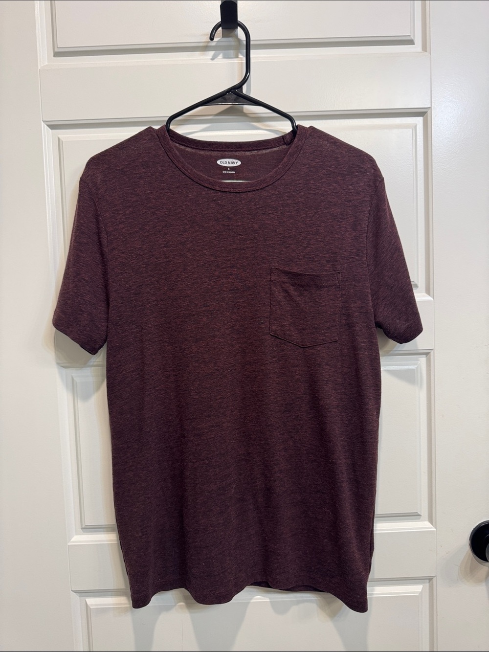 Old Navy Men's Linen Short-Sleeve Pocket Tee - Maroon